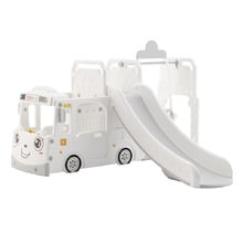 All 4 Kids White Lorenzo Slide & Swing Play Centre